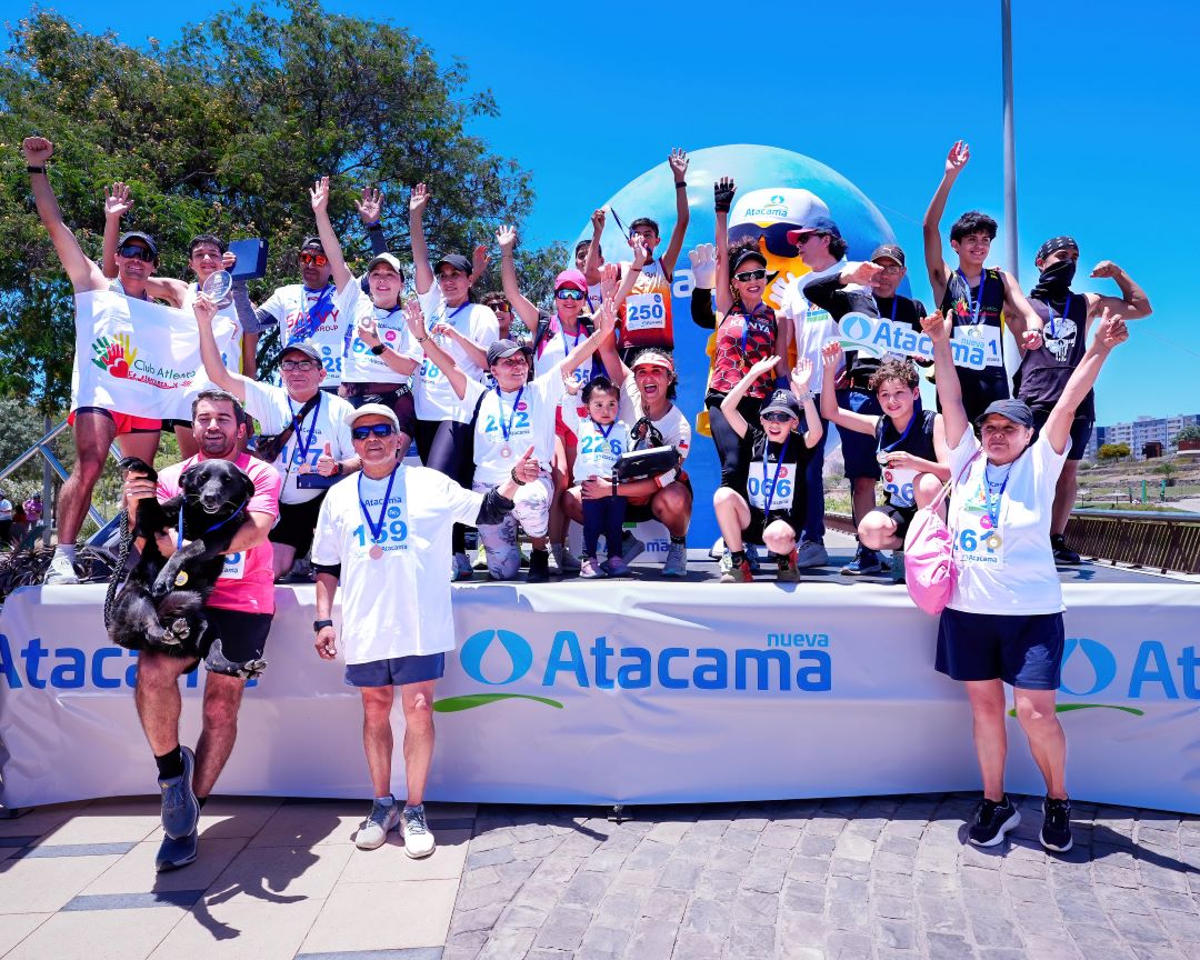 Alrededor de 800 corredores llenaron de energía la Corrida Familiar Nueva Atacama 2025 en el Parque Kaukari de Copiapó