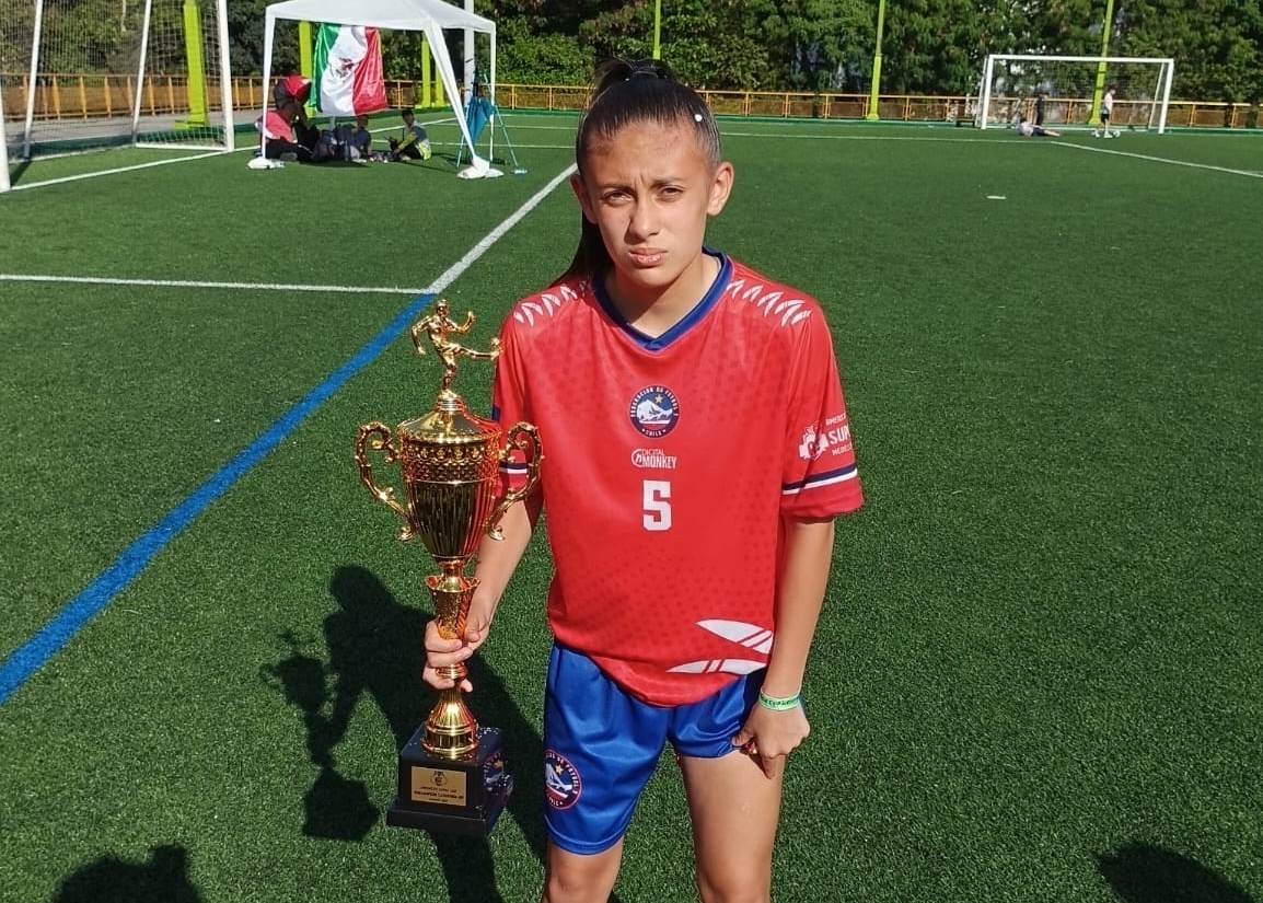 Copiapina Isabella Zamora  obtuvo el subcampeonato de Fútbol 7 en Colombia