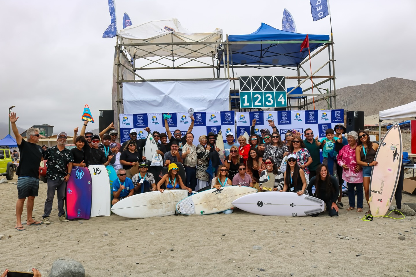 Playa Portofino fue el escenario  del Campeonato de Bodyboard y Surf en Chañaral