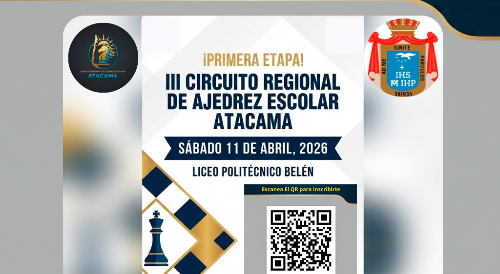 Atacama se prepara para el comienzo del III Circuito Regional de Ajedrez Escolar 2026