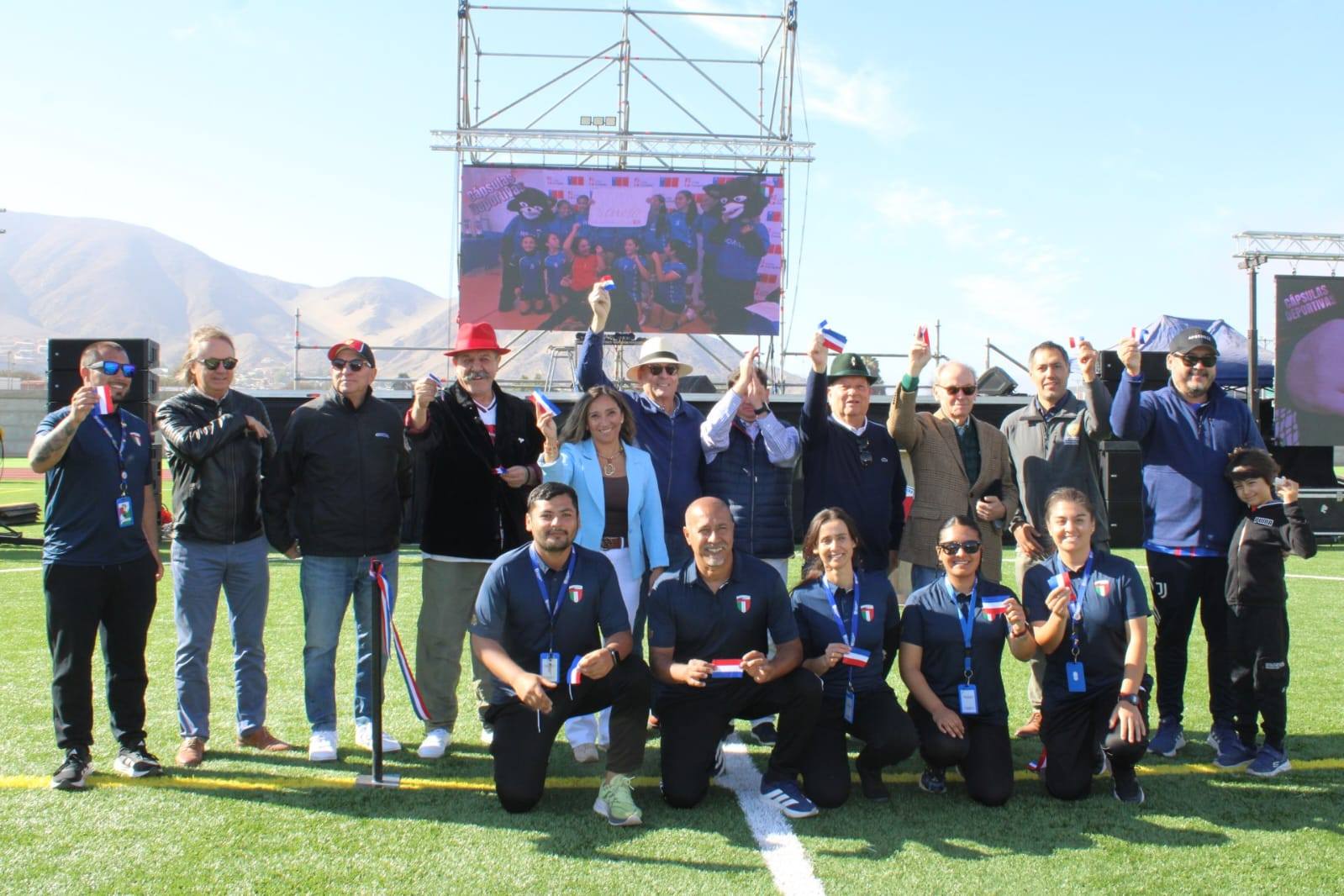 Scuola Italiana Giuseppe Verdi inauguró su nueva pista atlética y renovada cancha de pasto sintético en Copiapó