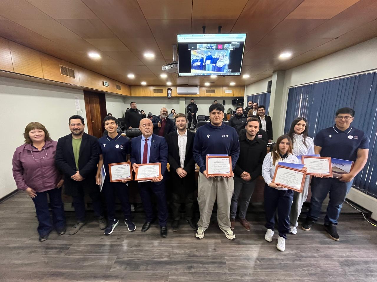Consejo Regional de Atacama reconoce a los deportistas de la UDA que representarán a Chile en los FISU América Games Lima 2026