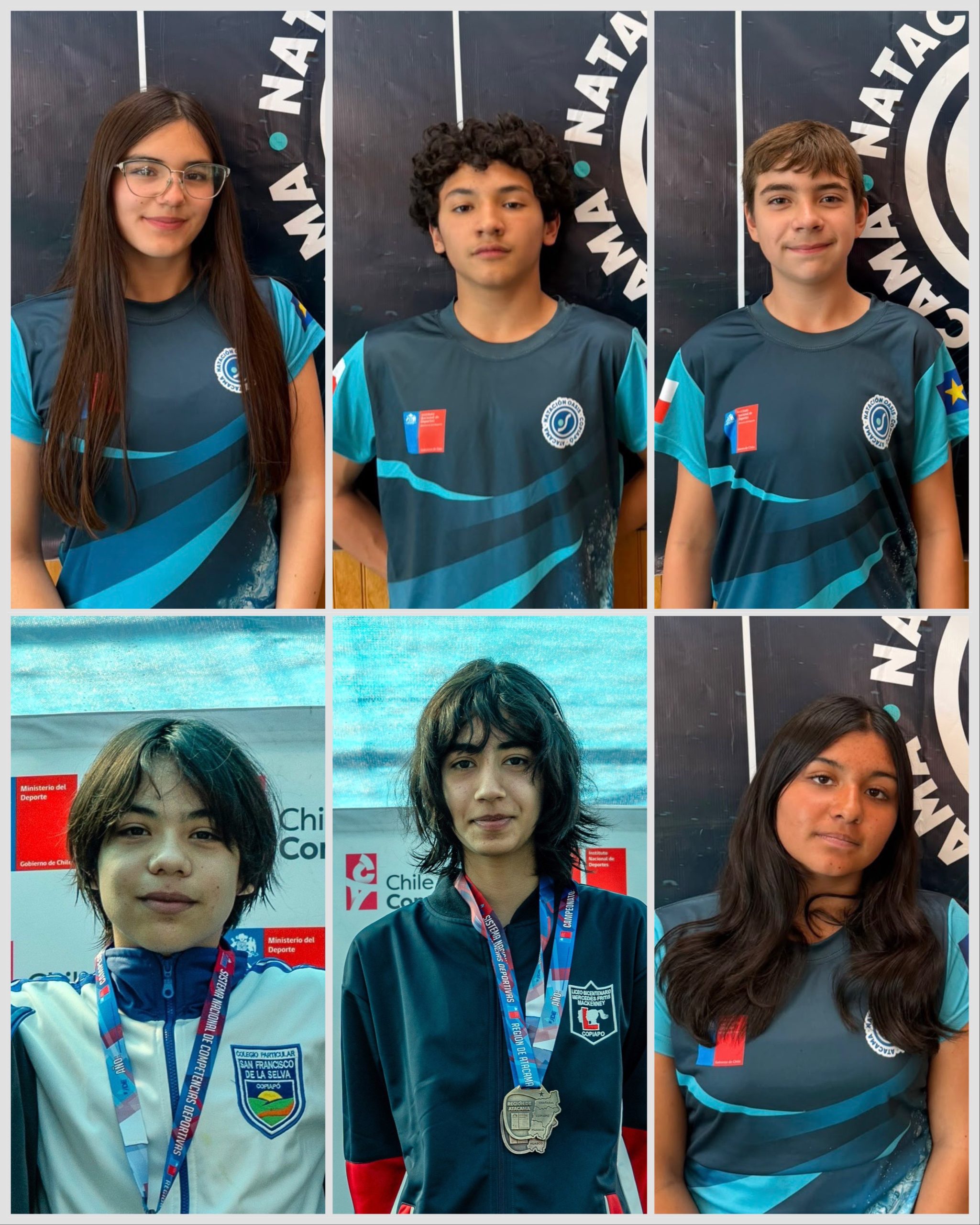 Seis nadadores del Club Oasis representarán a Atacama en la Final Nacional de los Juegos Deportivos Escolares 2026