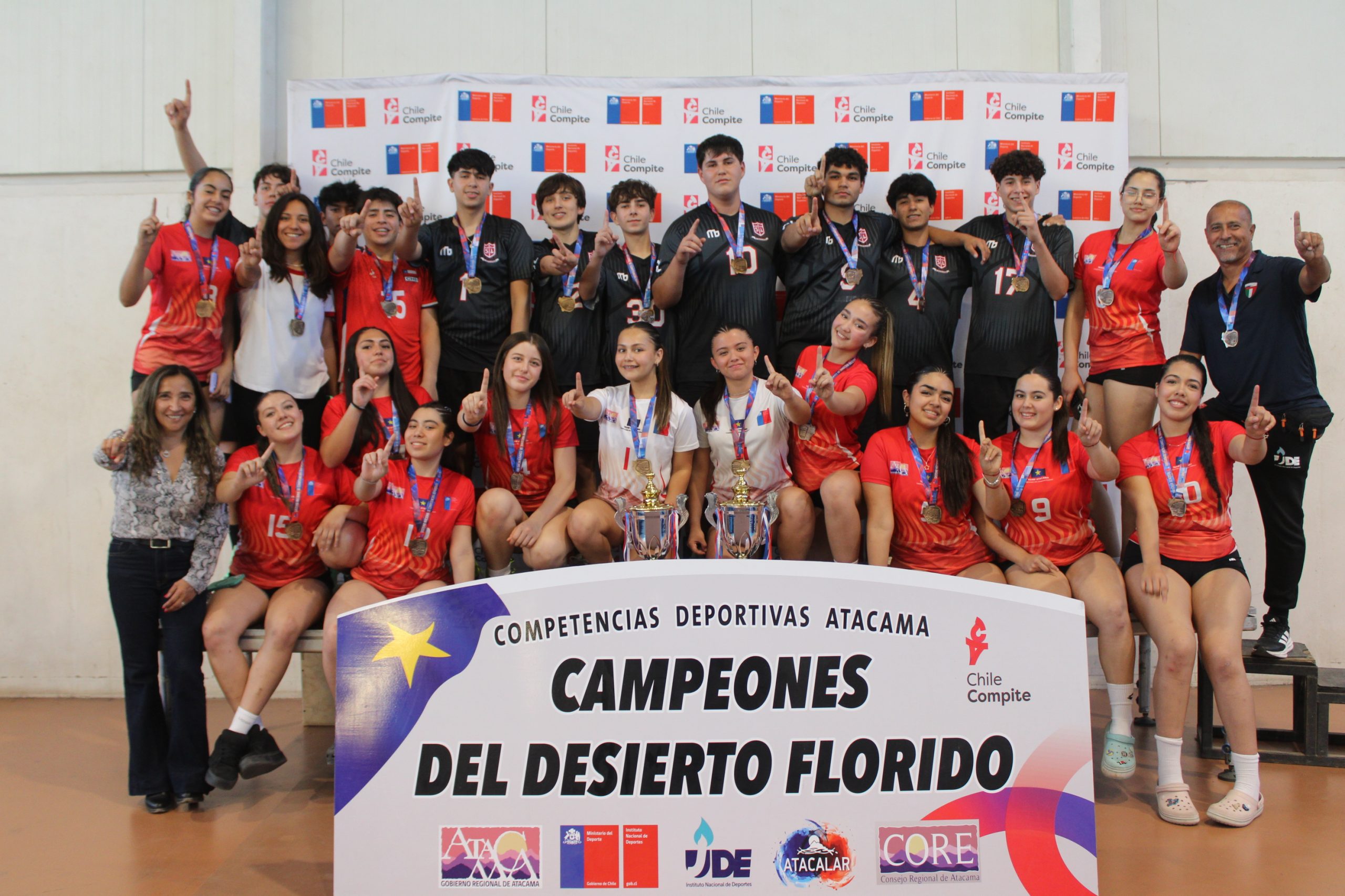 Scuola Italiana en damas y Colegio San Lorenzo en varones representarán a Atacama en la Final Nacional de Vóleibol Juvenil