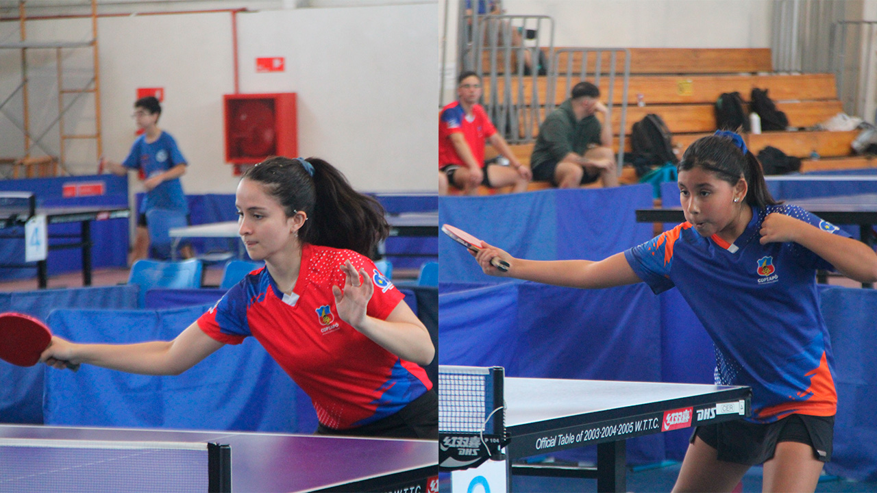 Isidora Olivares y Victoria Castro representarán a Atacama en el Gran Zonal de Tenis de Mesa a realizarse en la región Metropolitana