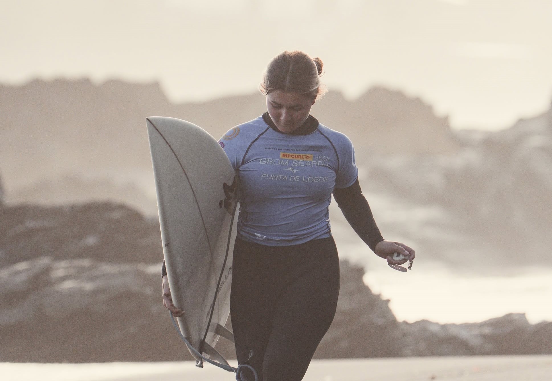 Surfista de Caldera Sara Lankin logra el cuarto lugar en el Rip Curl Grom Search Chile 2026