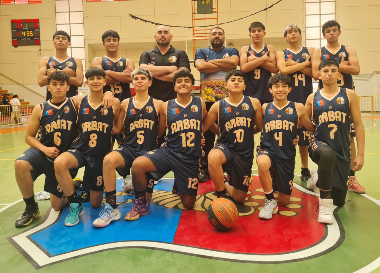 Selección Arbat U15 de Atacama clasifica al Nacional de basquetbol federado tras casi 20 años